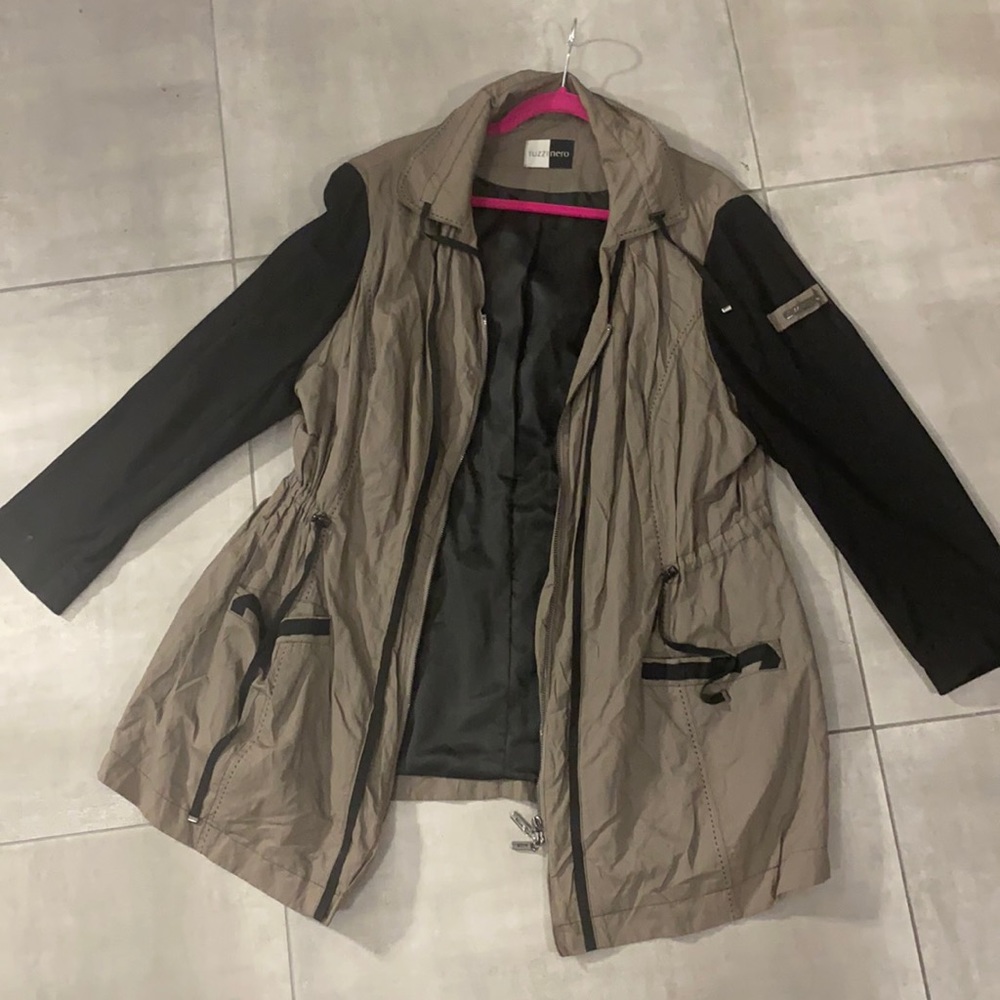 TUZZI NERO grey break coat